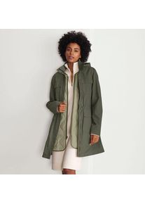 LANDS' END 3-in-1-Wachsjacke aus Baumwollmix, Damen,  Gr&uuml;n, Baumwolle/Nylon, by Lands' End