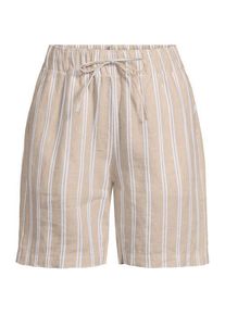 LANDS' END Premium Reinleinen-Schlupfshorts, Damen,  Wei&szlig;, Leinen, by Lands' End