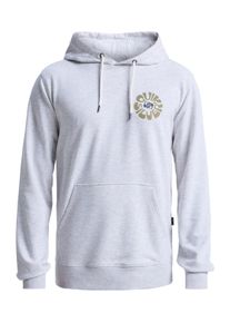 Hoodie Quiksilver "Graphic", Herren, Gr. M, wei&szlig; (wei&szlig; marble heather), Obermaterial: 55% Walkfrottier, 45% Microfaser;, Sweatshirts Hoodie