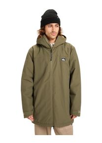 Regenjacke Quiksilver "Overcast 3K Parka", Herren, Gr. L, braun, Obermaterial: 65% Walkfrottier, 35% Nylon;, Jacken Regenjacke