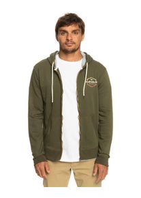 Hoodie Quiksilver "Surf", Herren, Gr. M, gr&uuml;n (four leaf clover), Obermaterial: 55% Walkfrottier, 45% Microfaser;, Sweatshirts Hoodie