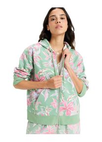 Hoodie Roxy "Hibiscus Island", Damen, Gr. M, basil kartofeel apparel, Obermaterial: 60% Walkfrottier, 40% Microfaser;, Sweatshirts Hoodie