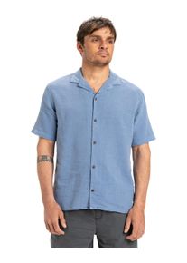 Funktionshemd Quiksilver "Sunrise", Herren, Gr. L, US-Gr&ouml;&szlig;en, blau (coronet blau), Obermaterial: 55% Walkfrottier, 45% Hanf;, Hemden Funktionshemd