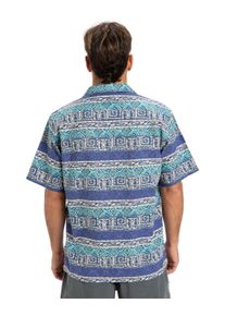 Funktionshemd Quiksilver "Global Heat", Herren, Gr. L, US-Gr&ouml;&szlig;en, blau (aqua sky global heat 32x32), Obermaterial: 70% Walkfrottier, 30% Leinen;, Hemden Funktionshemd