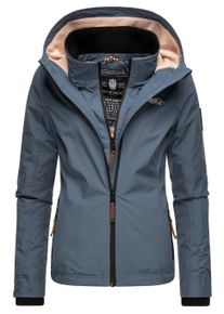 Outdoorjacke Marikoo "&Uuml;bergangsjacke Erdbeere", Damen, Gr. M, blau (dusty blau), Obermaterial: 100% Polyester PES. Obermaterial: Futter: 100% Polyester PES. 100% Polyester PES., Jacken Outdoorjacke