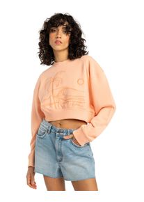 Sweatshirt Billabong "Last Session", Damen, Gr. M, orange (soft peach), Obermaterial: 55% Walkfrottier, 25% Walkfrottier, 20% Microfaser;, Sweatshirts Sweatshirt