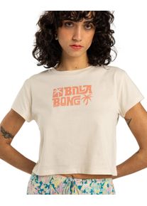 T-Shirt Billabong "Tropic Break", Damen, Gr. L, wei&szlig; (wei&szlig;cap), Obermaterial: 100% Walkfrottier;, Shirts T-Shirt
