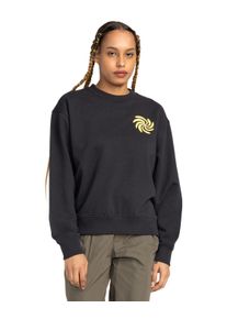 Sweatshirt Element "Swirl Flower", Damen, Gr. S, schwarz (off schwarz), Obermaterial: 70% Walkfrottier, 30% Walkfrottier;, Sweatshirts Sweatshirt