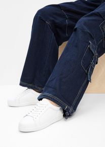 bonprix Sneaker aus Leder, wei&szlig;, Gr.39, Zeitloser Sneaker aus Glattleder, aus Glattleder