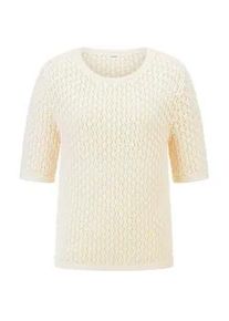 Rundhals-Pullover 1/2-Arm Peter Hahn weiss, 50