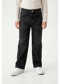 5-Pocket-Jeans Cars Jeans "Jeans Yara", M&auml;dchen, Gr. 9 (128), N-Gr, schwarz (schwarz used), Denim/Jeans, Obermaterial: 99% Baumwolle, 1% Elasthan, Abriebeffekte, loose fit normal, Jeans 5-Pocket-Jeans