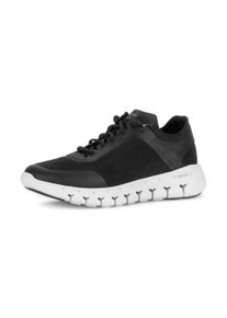 Sneaker Pius Gabor, Herren, Gr. 9,5 (44), schwarz, Lederimitat, Textil, Schuhe Sneaker, Freizeitschuh, Halbschuh, Schn&uuml;rschuh in Komfortweite G (=weit)
