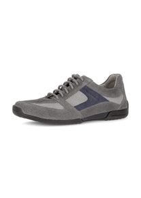 Sneaker Pius Gabor, Herren, Gr. 9,5 (44), grau, blau, Mesh, Veloursleder, Schuhe Sneaker, Freizeitschuh, Halbschuh, Schn&uuml;rschuh mit Kontrastbesatz, G-Weite