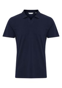 Poloshirt Casual Friday "Poloshirt CFTheis", Herren, Gr. L, blau (navy blazer), Obermaterial: 95% Baumwolle CO. 5% Elasthan EL., slim fit normal, V-Ausschnitt, Shirts Poloshirt