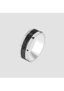 Adelia&acute;s Fingerring ADELIA&acute;S "Herren Ring aus Edelstahl mit Strass Steinchen" Gr. 62, schwarz, Fingerringe, Herren, 62, Edelstahl, Fingerring