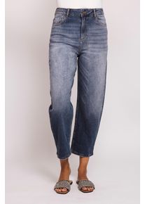 7/8-Jeans Zhrill "IZA", Damen, Gr. 25, N-Gr, dunkelblau, Denim/Jeans, Obermaterial: 98% Baumwolle, 2% Elasthan, bequem 7/8-L&auml;nge, Jeans 7/8-Jeans, in bequemer Passform und mit Animal-Print
