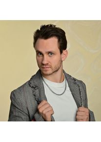 Adelia&acute;s Panzerkette ADELIA&acute;S "Unisex Halskette &iquest; Panzerkette aus Edelstahl 55 cm" Gr. 55, silber, Halsketten, Damen, Edelstahl, Panzerkette