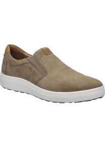 Sneaker Josef Seibel "Maddox 06, taupe-kombi", Herren, Gr. 47, grau (taupe, kombi), Obermaterial: 100% Rindsleder Leather cow., Schuhe Sneaker