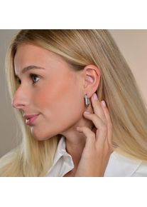 Adelia&acute;s Paar Creolen ADELIA&acute;S "Damen Ohrringe &iquest; Klappcreole aus Edelstahl", silber, Ohrringe, Damen, Edelstahl, Paar Creolen