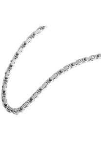 Adelia&acute;s K&ouml;nigskette ADELIA&acute;S "Unisex Halskette &iquest; K&ouml;nigskette aus Edelstahl 60 cm" Gr. 60, silber, Halsketten, Damen, Edelstahl, K&ouml;nigskette