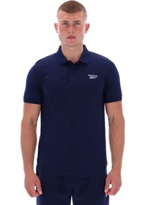 Poloshirt Reebok "BLAZE EMBROIDERED SS POLO SHIRT", Herren, Gr. XL, vector navy, Obermaterial: 100% Baumwolle, Rundhals, Shirts Poloshirt