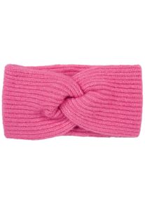 Stirnband styleBREAKER "Strick Stirnband Rippenmuster Twist Knoten", Damen, pink (magenta), Obermaterial: 80% Polyacryl PAN. 20% Wolle WO., Modisch, M&uuml;tzen Stirnband
