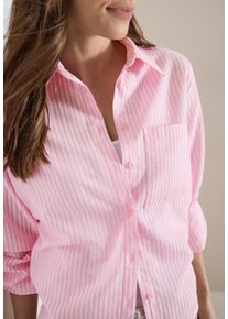 Langarmbluse Cecil, Damen, Gr. XS (36), light blush rose, Web, Obermaterial: 55% Polyester, 45% Viskose, gestreift, l&auml;ssig geschnitten h&uuml;ftbedeckend, Rundhals, elastischer Bund, Blusen Langarmbluse, mit Hemdkragen und Streifen