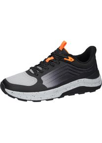 Waldl&auml;ufer Sneaker WALDL&Auml;UFER "H-CARL", Herren, Gr. 9,5 (44), grau, schwarz, Synthetik, Textil, Schuhe Sneaker, Schn&uuml;rschuh, Outdoorschuh in Komfortweite H (= sehr weit)