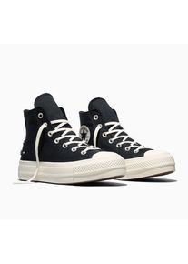 Sneaker Converse "CHUCK TAYLOR ALL STAR LIFT PLATFOR", Damen, Gr. 36, schwarz, schwarz, egret, Textil, Schuhe Sneaker