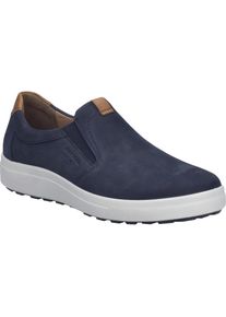 Sneaker Josef Seibel "Maddox 06, ocean-kombi", Herren, Gr. 47, blau (ocean, kombi), Obermaterial: 100% Rindsleder Leather cow., Schuhe Sneaker