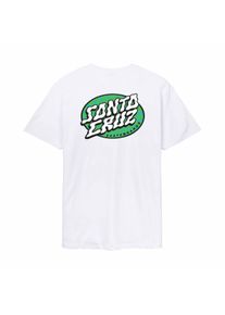 T-Shirt Santa Cruz "VERTIGO DOT T-SHIRT", Herren, Gr. XL, wei&szlig;, Obermaterial: 100% Baumwolle, Shirts T-Shirt, f&uuml;r Erwachsene, sportlicher Stil, f&uuml;r Sportmode-Anl&auml;sse