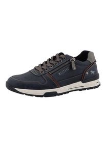 Sneaker Mustang Shoes "Filippo", Herren, Gr. 49, navy, Lederimitat, Schuhe Sneaker, Freizeitschuh, Halbschuh, Schn&uuml;rer mit seitlichem Rei&szlig;verschluss