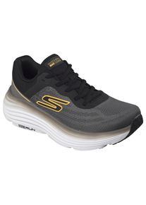 Sneaker Skechers "MAX CUSHIONING ENDEAVOUR-", Herren, Gr. 48, grau, schwarz, orange, Synthetik, Textil, kontrastfarbene Details, Schuhe Sneaker, Laufschuh, Sportschuh mit Max Cushioning