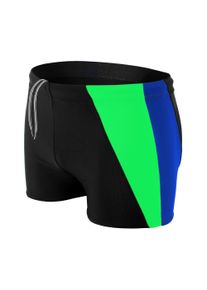 Badehose AQUARTI "Badehose Herren Badehose Kurz mit Seitlichem Streifen", Gr. 3XL, N-Gr, blau (schwarz, kornblumenblau, gr&uuml;n), Obermaterial: 80% Polyamid PA. 20% Elasthan EL., Badehosen Badehose