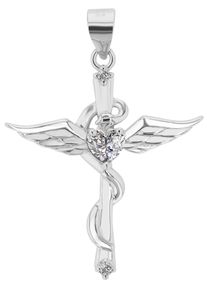 Adelia&acute;s Kreuzanh&auml;nger ADELIA&acute;S "Unisex Anh&auml;nger &iquest; Kreuzanh&auml;nger aus 925 Silber", silber, Schmuckanh&auml;nger, Damen, Kreuzanh&auml;nger