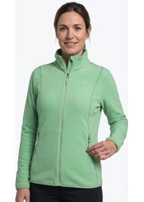 Sch&ouml;ffel Fleecejacke SCH&Ouml;FFEL "Fleece Jk Style Ash WMS", Damen, Gr. 44, sprint crisp, Fleece, Obermaterial: 100% Polyester, hoch geschlossener Ausschnitt, eingesetzt eingefasste Kante, Jacken Fleecejacke, sportlicher Stil mit Logostickerei, w&auml;rmendes Material