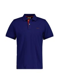 Poloshirt Gant "Poloshirt REGULAR CONTRAST PIQUE RUGGER 1er Pack", Herren, Gr. XL, blau (blau (rich navy)), Obermaterial: 96% Baumwolle CO. 4% Elasthan EL., Shirts Poloshirt