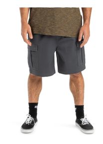 Bermudas Quiksilver "Taxer 19", Herren, Gr. M, grau (iron gate), Obermaterial: 59% Microfaser, 40% Walkfrottier, 1% Elasthan;, Hosen Bermudas