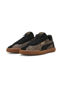 Sneaker Puma "CLUB KAYZER ANIMAL FLAIR", Damen, Gr. 38, schwarz (Puma schwarz, dusky gray), Leder, Schuhe Sneaker