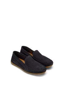 Marc O'Polo Mokassin MARC O'POLO "Sven", Damen, Gr. 40, dunkelblau, Veloursleder, unifarben, Schuhe Mokassin, Slipper, Schlupfschuh, Flat, Loafer mit Memory Foam