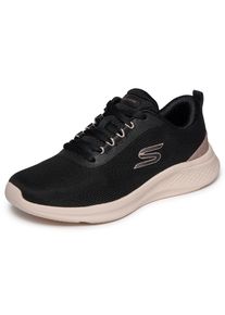 Sneaker Skechers "SKECH-LITE PRO 2.0", Damen, Gr. 35, schwarz, ros&eacute;goldfarben, Textil, Glitzer, Schuhe Sneaker, Schn&uuml;rschuh, Freizeitschuh mit Memory Foam
