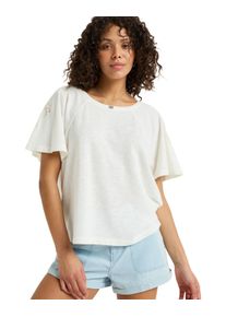 Shirttop Roxy "Time For Palm Tree", Damen, Gr. S, beige (egret), Obermaterial: 60% Walkfrottier, 40% Microfaser;, Tops Shirttop