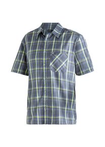 Funktionshemd Maier Sports "Mauro", Herren, Gr. 68, Normalgr&ouml;&szlig;en, blau (hellblau), 85% Polyester, 15% Viscose, Hemden Funktionshemd, Herren Hemd kurzarm, karriertes Freizeithemd, Kurzarmhemd, Regular Fit