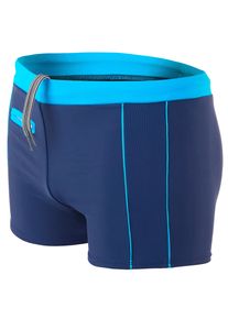 Badehose AQUARTI "Badehose Aquarti Herren Badehose Kurz mit Kontrastpaspel", Gr. 3XL, N-Gr, blau (010 dunkelblau, blau), Obermaterial: 80% Polyamid PA. 20% Elasthan EL., Badehosen Badehose