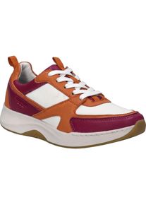 Sneaker Josef Seibel "Elli 09, magenta-multi", Damen, Gr. 36, rot (magenta, multi), Obermaterial: 100% Rindsleder Leather cow., Schuhe Sneaker