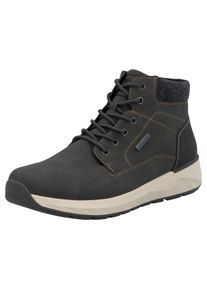 Winterboots Rieker, Herren, Gr. 42, dunkelgrau, schwarz, Lederimitat, Textil, Schuhe Winterboots, Schn&uuml;rboots, Stiefelette mit wasserabweisender RiekerTEX-Membran