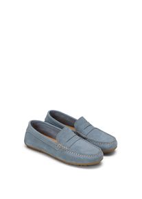 Marc O'Polo Mokassin MARC O'POLO "Selma", Damen, Gr. 37, hellblau, Veloursleder, unifarben, Schuhe Mokassin, Slipper, Schlupfschuh, Loafer mit Memory Foam-Innensohle
