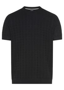 JOOP! Kurzarmpullover JOOP "Theor", Damen, Gr. S, dunkelblau, Strick, Obermaterial: 50% Polyacryl, 50% Viskose, unifarben, normal normal, Rundhals, Pullover Kurzarmpullover