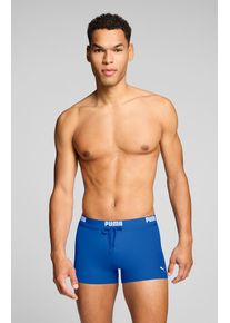 Badehose Puma "Puma SWIM MEN LOGO TRUNKS", Herren, Gr. XXL, N-Gr, ultra blau, Web, Obermaterial: 80% Polyamid, 20% Elasthan, Badehosen Badehose, elastischer Logobund mit integriertem Kordelzug