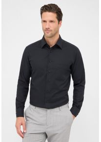 Langarmhemd Eterna "MODERN FIT", Damen, Gr. 48, Normalgr&ouml;&szlig;en, schwarz, 100% Baumwolle, tailliert, Manschette, Hemden Langarmhemd, NON IRON (b&uuml;gelfrei)